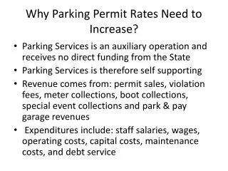 Why Parking Permit Rates Need to Increase?