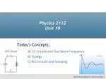 Physics 2112 Unit 19 - slide 1