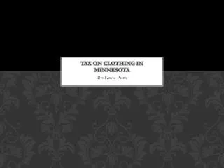 Tax on clothing in Minnesota