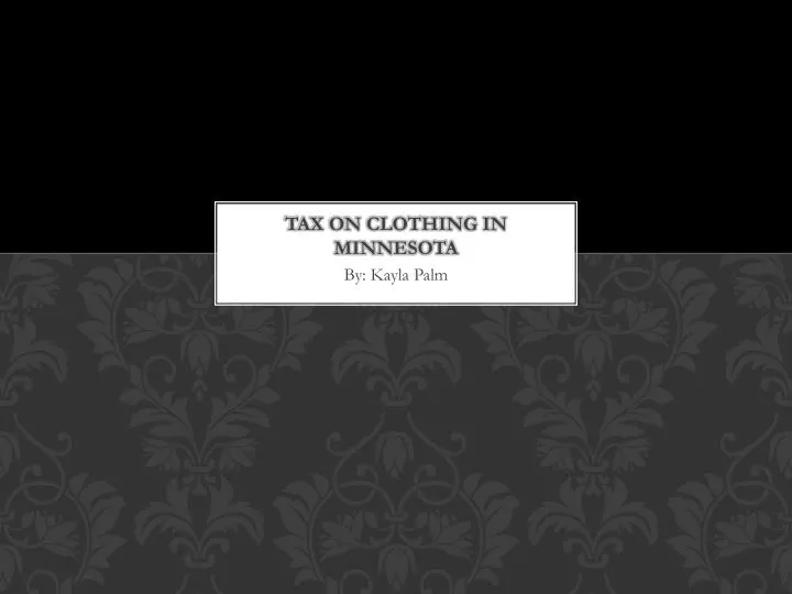 tax on clothing in minnesota