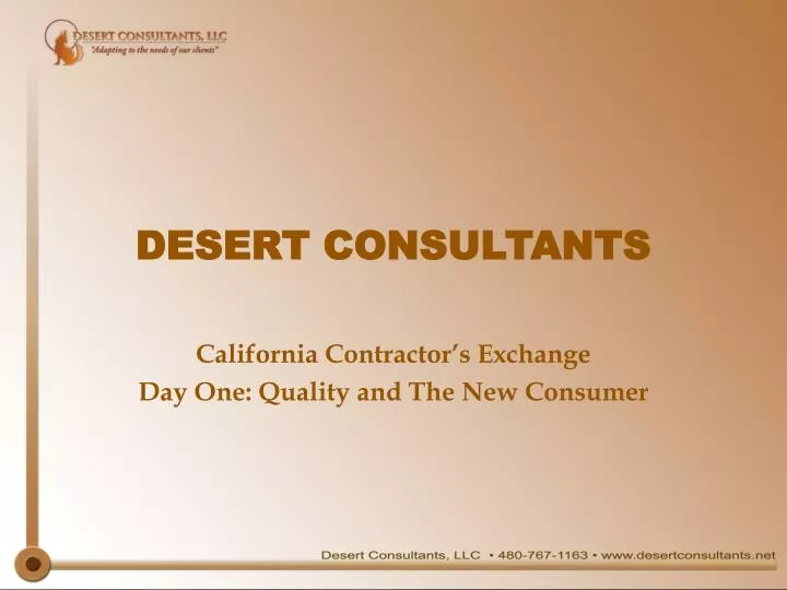 desert consultants