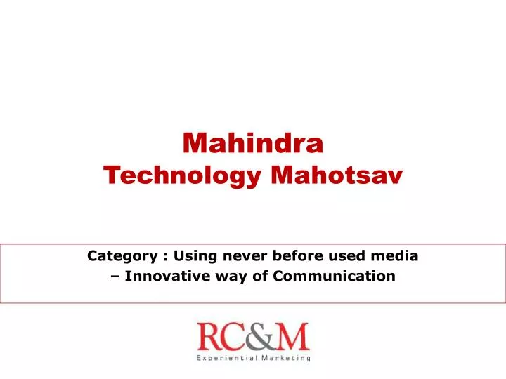 mahindra technology mahotsav