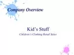 Company Overview - slide 1
