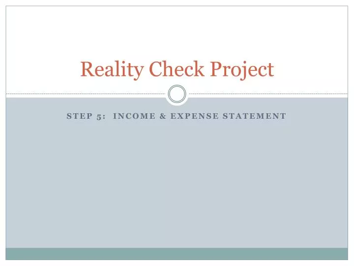 reality check project