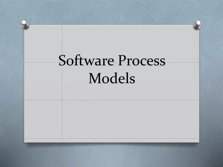 software process models