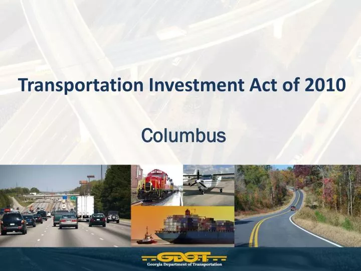 transportation investment act of 2010