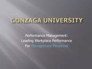 Gonzaga University