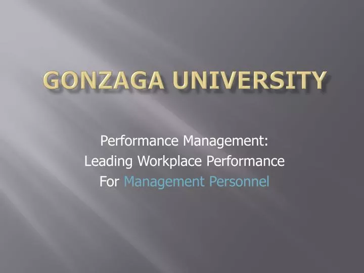 gonzaga university