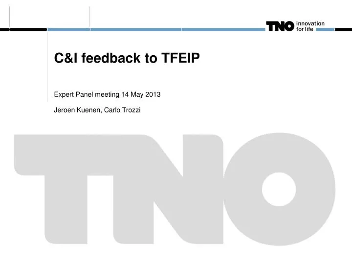 c i feedback to tfeip