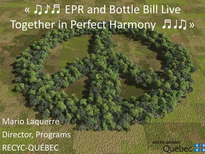 epr and b ottle bill live together in perfect harmony