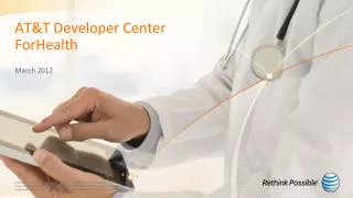 AT&amp;T Developer Center ForHealth