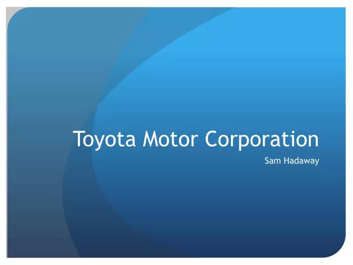 toyota motor corporation