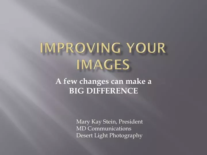 improving your images