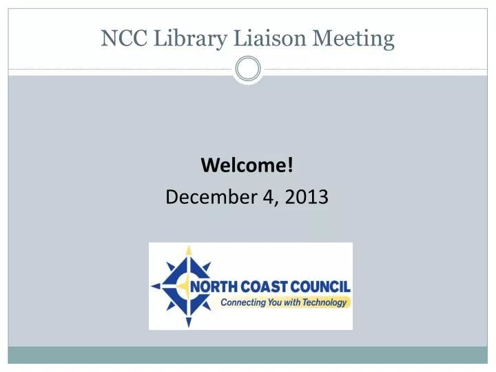 ncc library liaison meeting