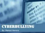 Cyberbullying - slide 1