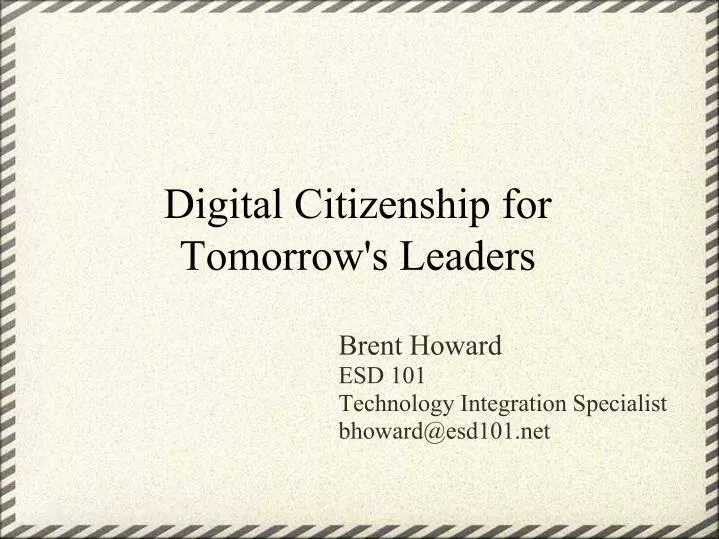 digital citizenship for tomorrow s leaders