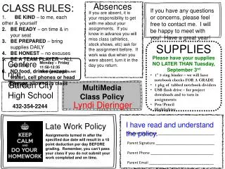 MultiMedia Class Policy