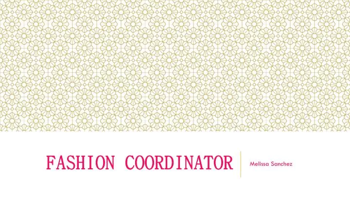 fashion coordinator