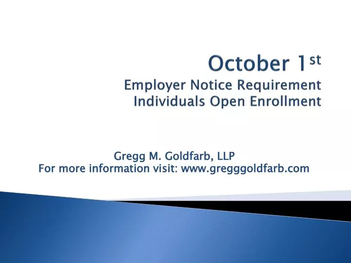 october 1 st employer notice requirement individuals open enrollment