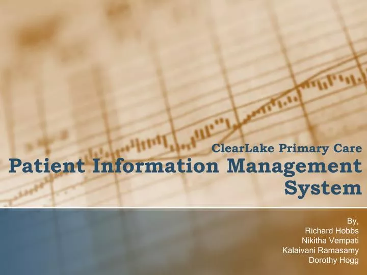 clearlake primary care patient information management system