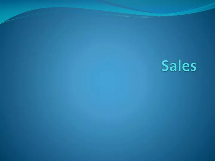 sales