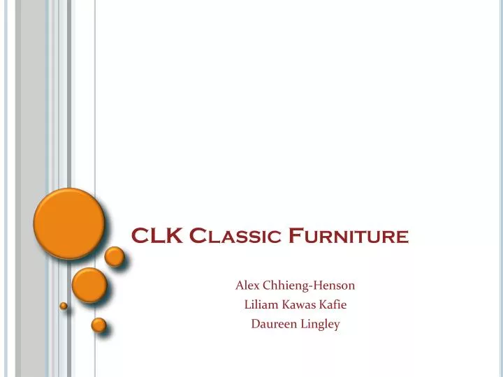 clk classic furniture