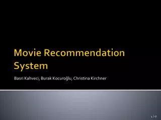 Movie Recommendation System