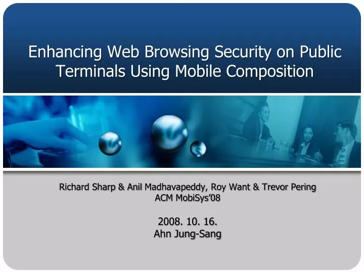 enhancing web browsing security on public terminals using mobile composition