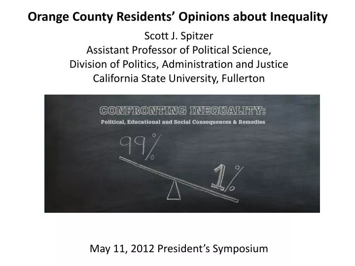 orange county residents opinions about inequality