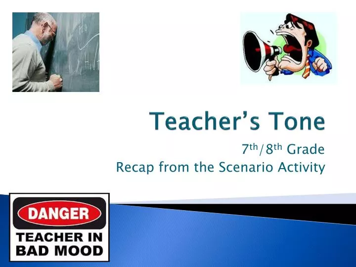 teacher s tone