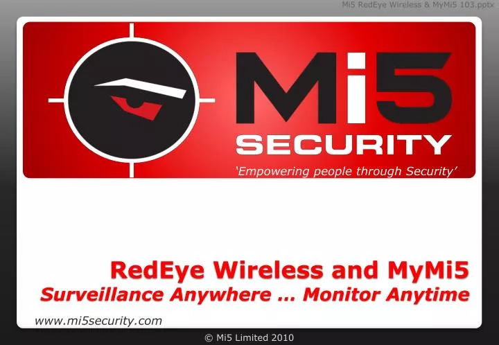 redeye wireless and mymi5 surveillance anywhere monitor anytime