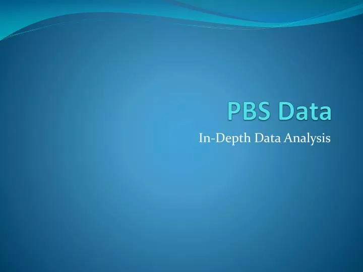 pbs data