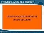 INTRUSION ALARM TECHNOLOGY - slide 1