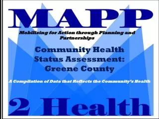 Community Health Status Assessment: Greene County