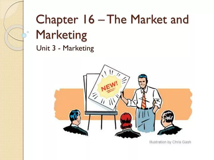 chapter 16 the market and marketing