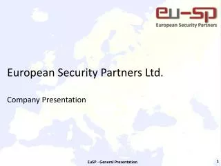 European Security Partners Ltd. Company Presentation