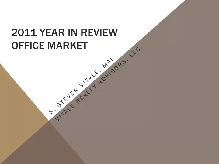 2011 year in review office market