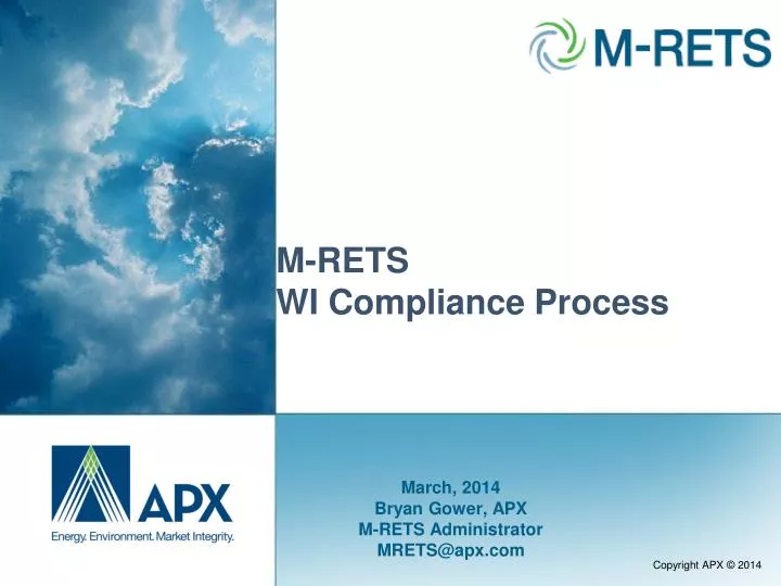 m rets wi compliance process