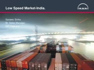 Low Speed Market-India.