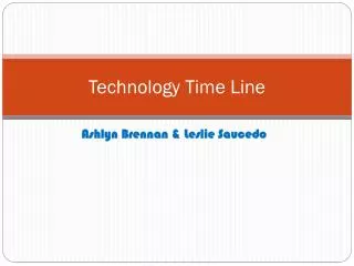 Technology Time Line