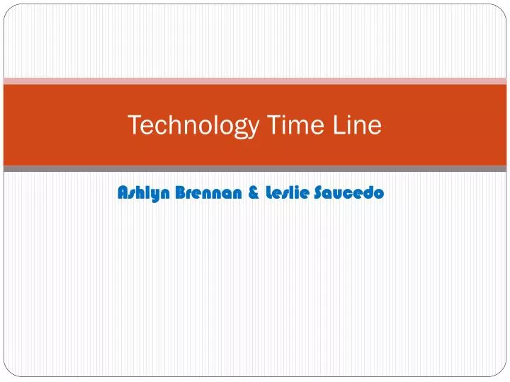 technology time line