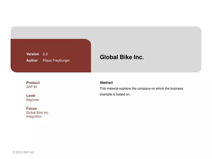 global bike inc