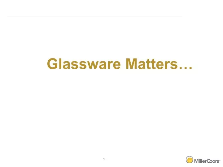 glassware matters