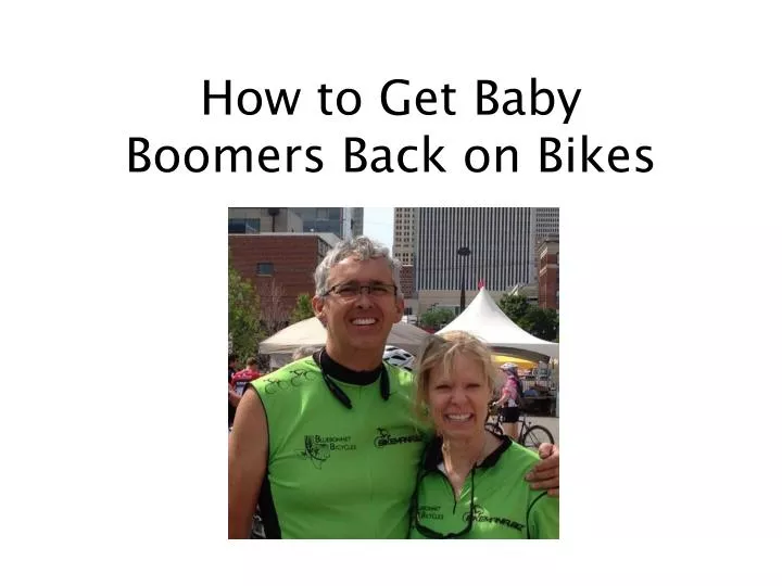 how to get baby boomers back on bikes