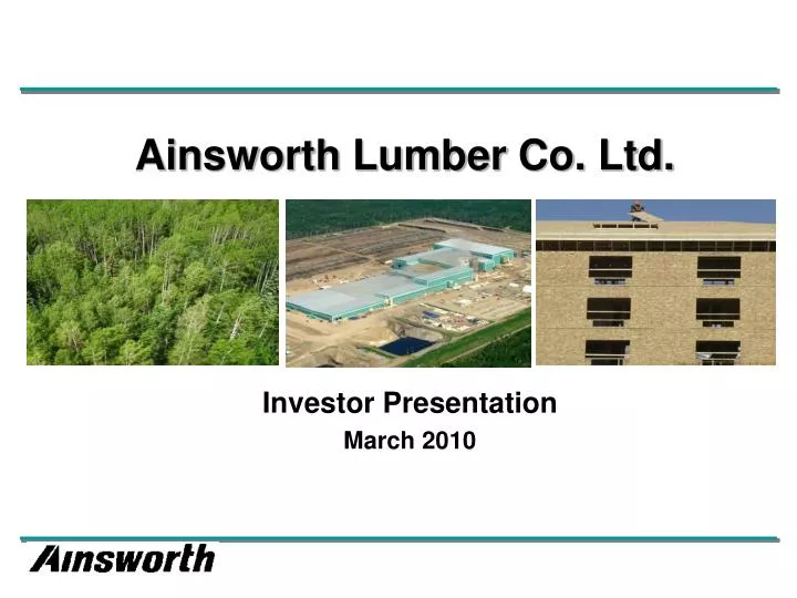 investor presentation march 2010