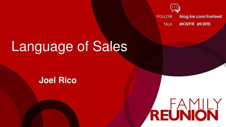 language of sales