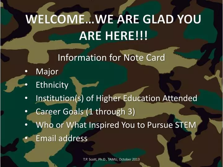 welcome we are glad you are here