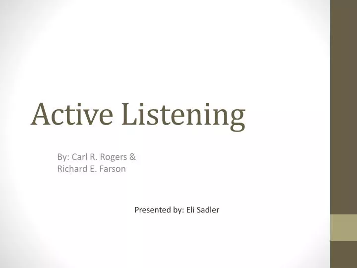 active listening