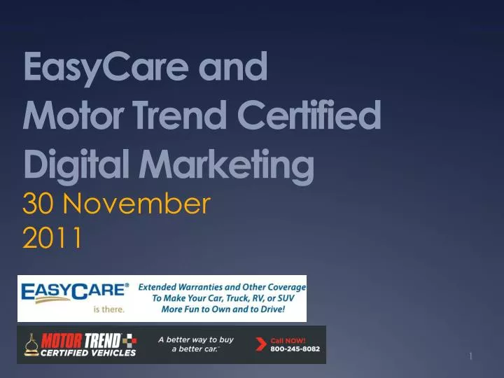 easycare and motor trend certified digital marketing