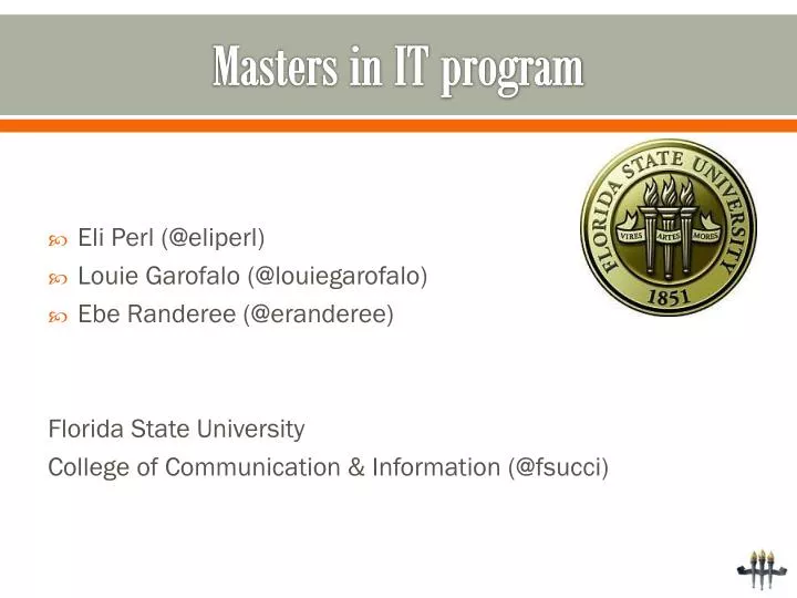 masters in it program